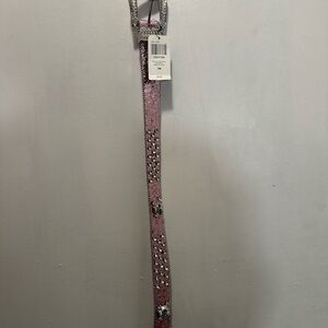 Hot Topic pink lavender  Studded Belt with Rhinestone Buckle